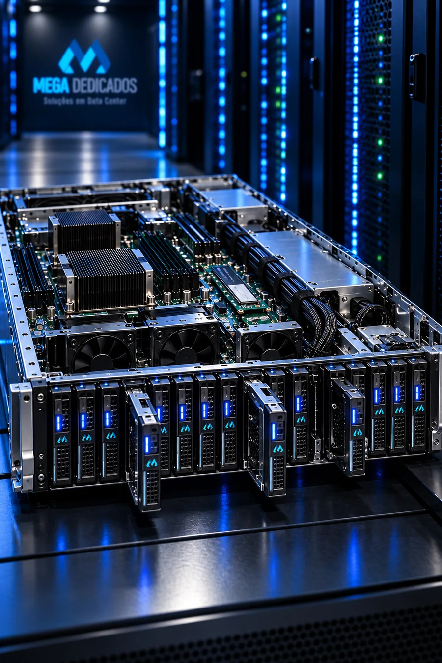 Storage server with hot-swap disk trays in the Mega data center