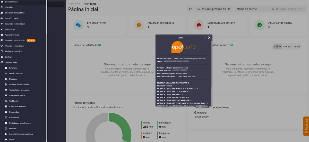 Home dashboard