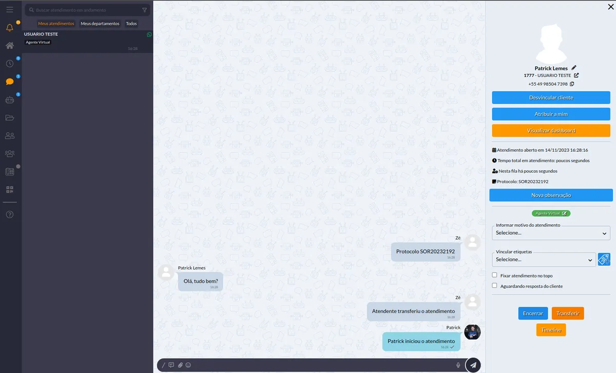 WhatsApp support